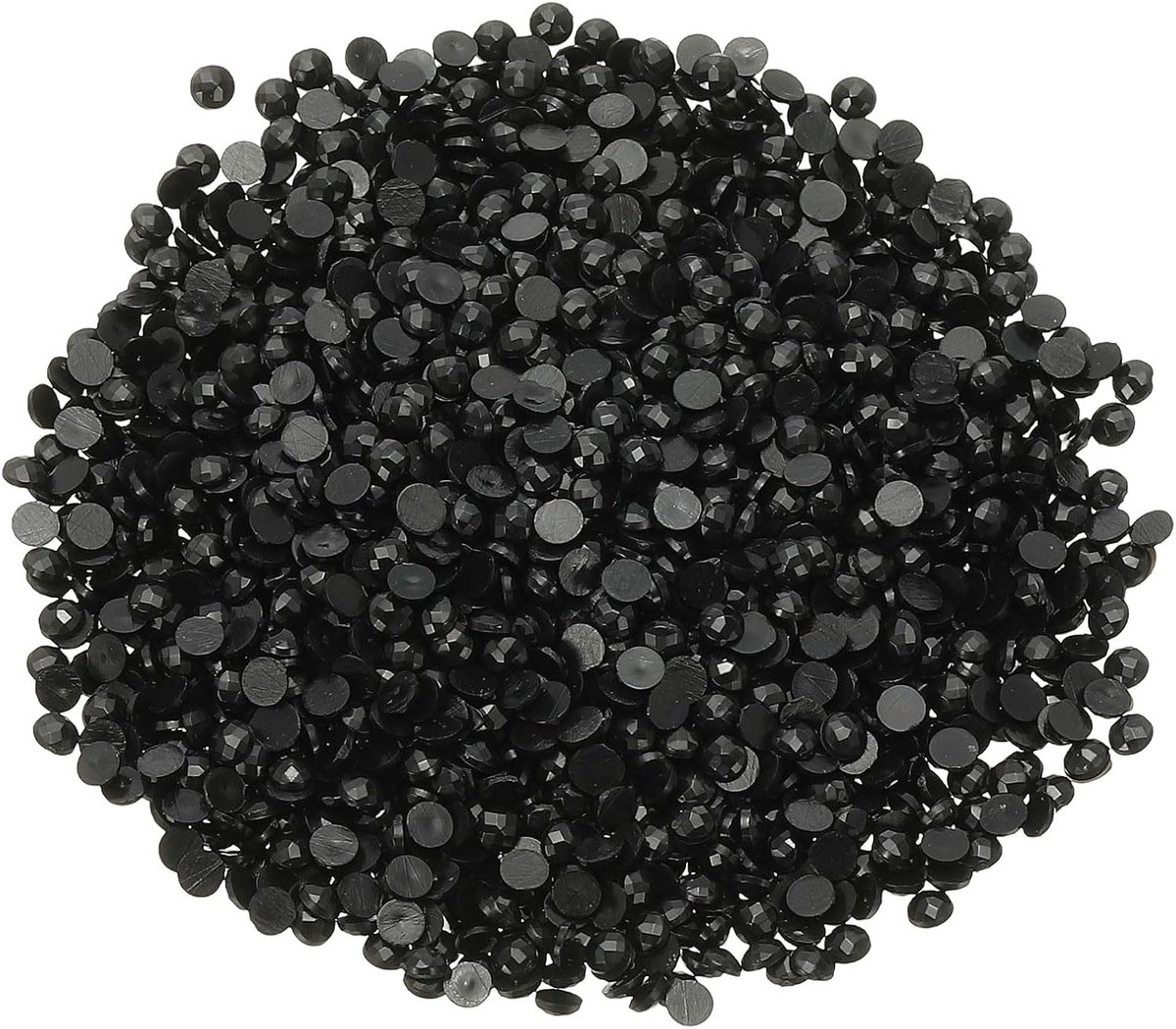 6000 stuks diamant kunst schilderij vervangende kralen, acryl kristal schilderij strass, diamant kunst schilderij accessoires voor nagels diamant kunst ambachten doe-het-zelf make-up, zwart