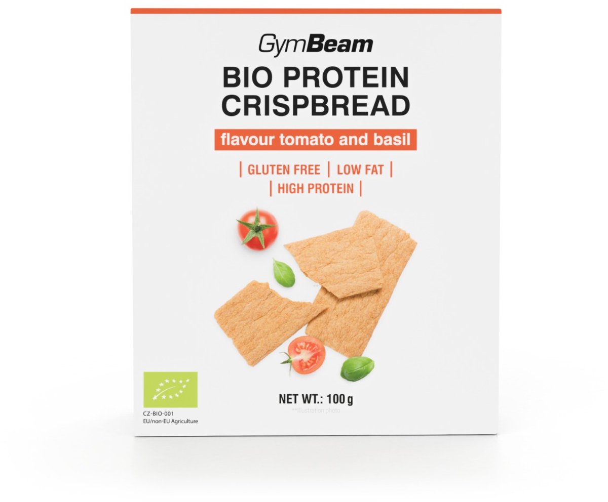 GymBeam BIO Eiwit knäckebröd 100 g Tomato & Basil
