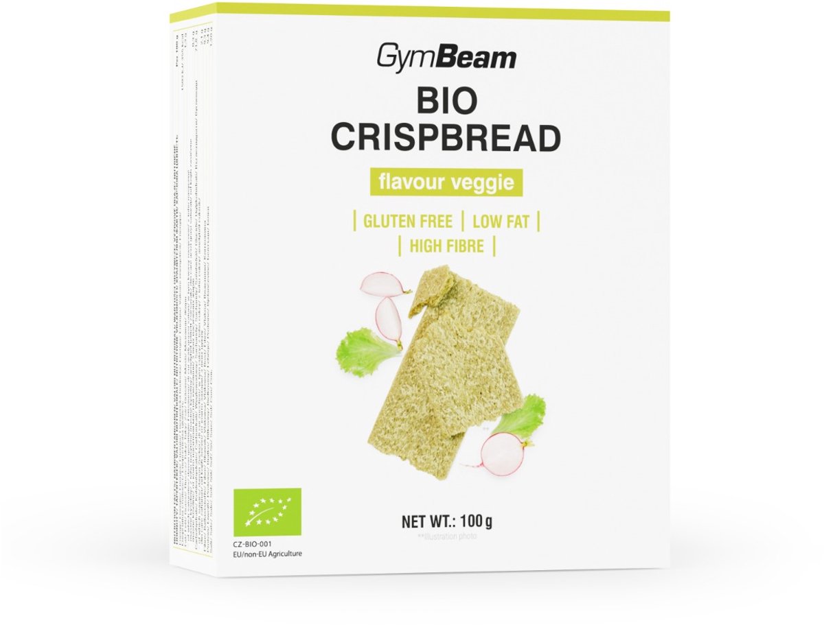 GymBeam BIO Knäckebröd 100 g veggie