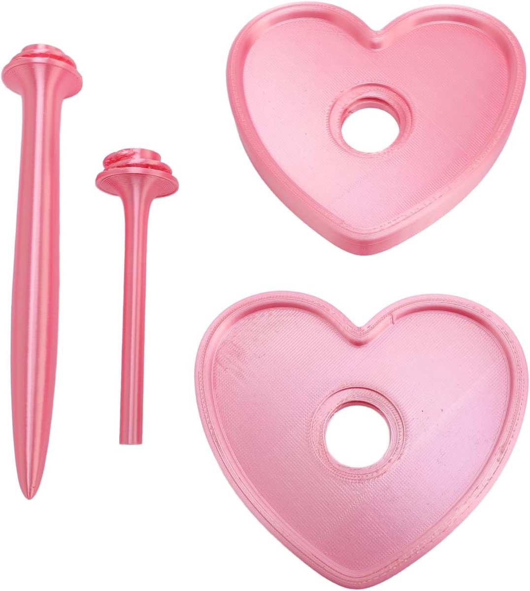 Hartvormige Garenhouder Spinner - Roze Garenorganisator voor Breien