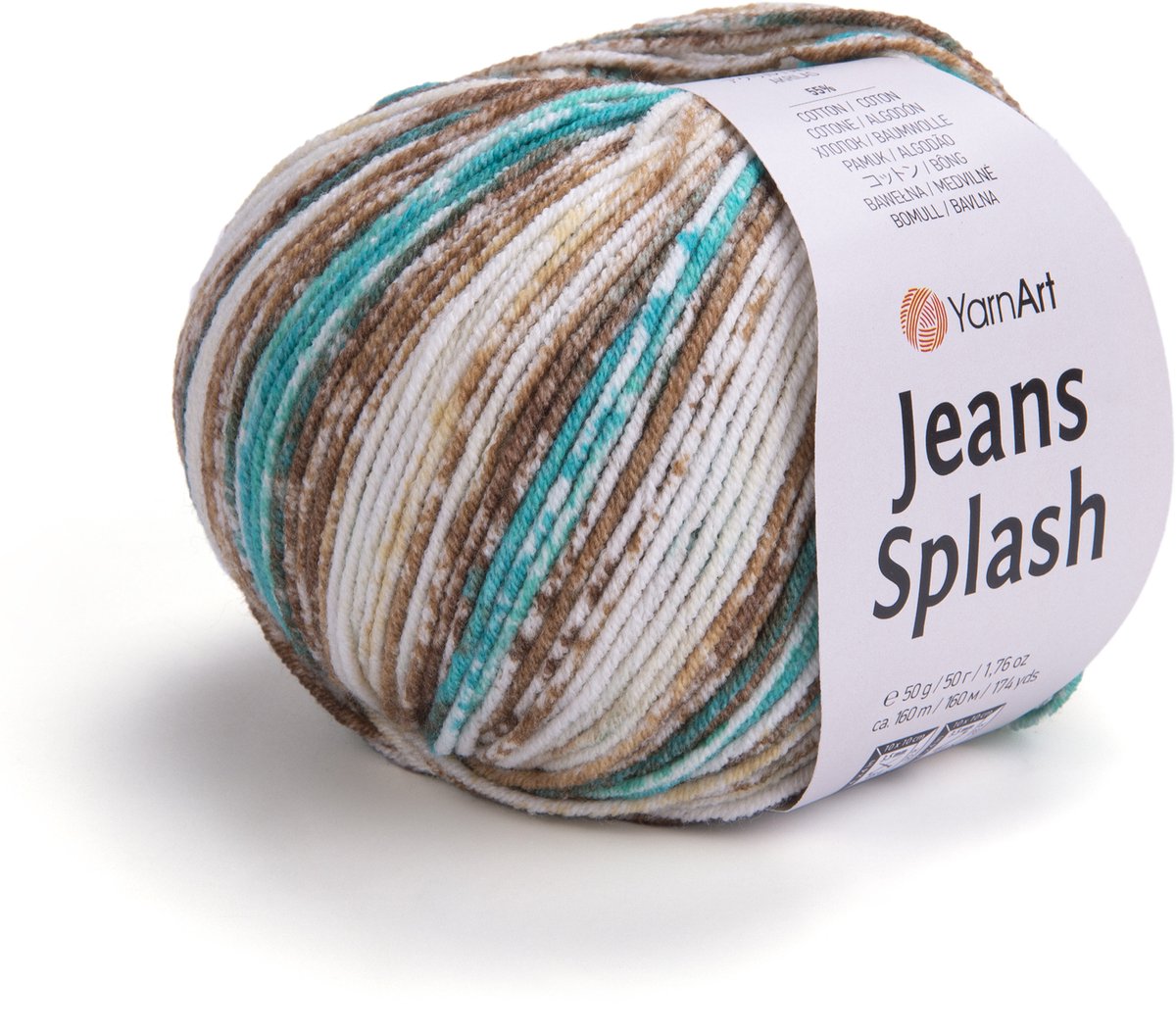 YarnArt Jeans Splash - 55% Katoen 45% Acryl - voor Haken en Breien - 50g / 160m - Kleur 951