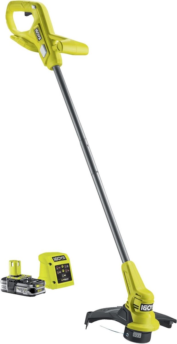 Grastrimmer Elektrisch - Snoerloze Trimmer - Tuinonderhoud Randen - Draaibare Kop - 23 cm - Groen