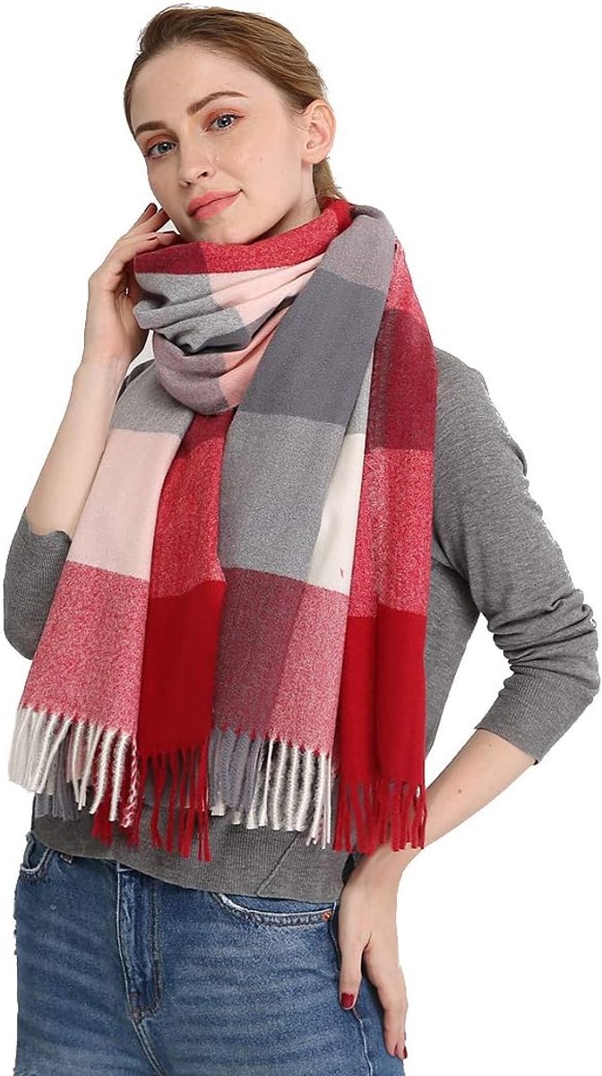 Zachte Kasjmier Wollen Sjaal Grote Pashminas-sjaal en Wrap Warm Stola
