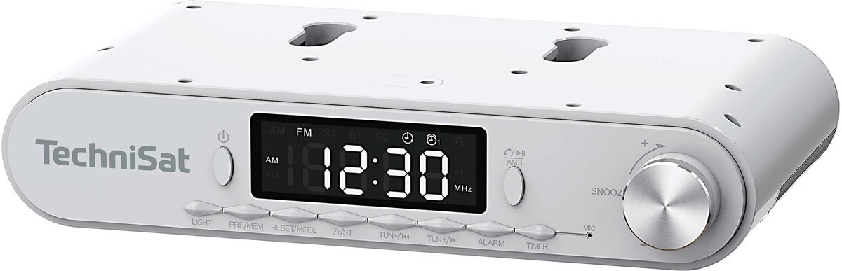 TechniSat VIOLA Keukenradio - onderbouw, FM-radio met Bluetooth | LED-display, werkverlichting, timer, wekfunctie, handsfree-functie en 5 W luidspreker