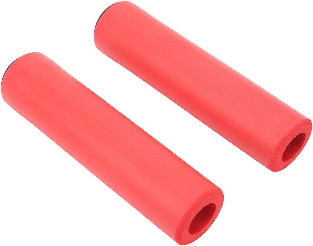Mountainbike Handvatten - Fietsgrepen Stuurgrepen - Comfortabel Fietsen - Antislip Siliconen - 22 mm Stuur - Rood