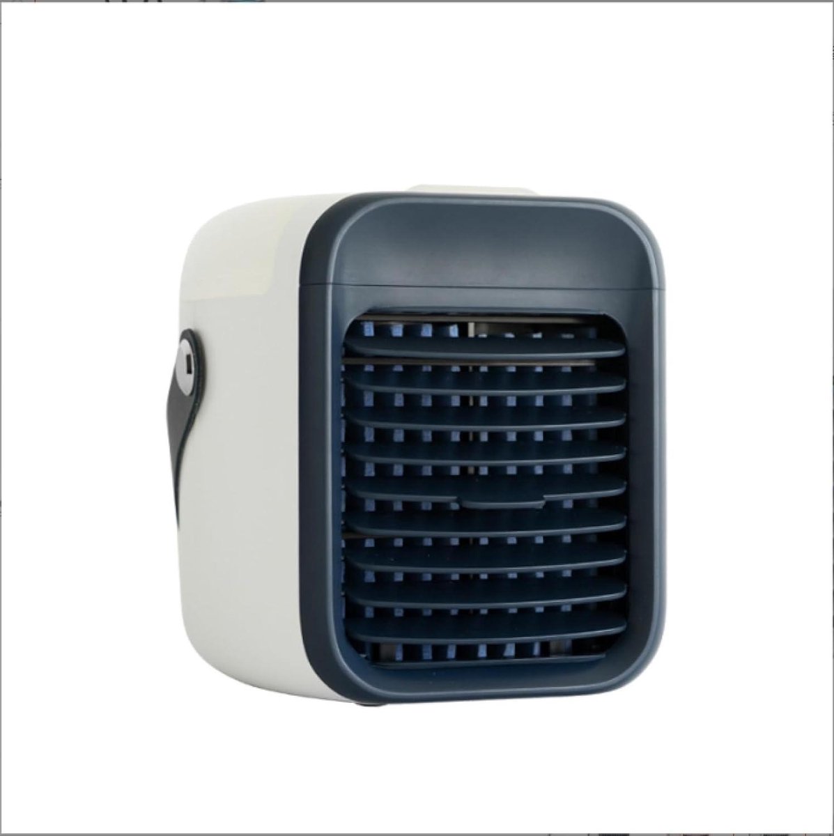 Persoonlijke Luchtkoeler - Draagbare Airco - Persoonlijke Koeling - Drie Snelheden - Desktop Formaat - Blauw