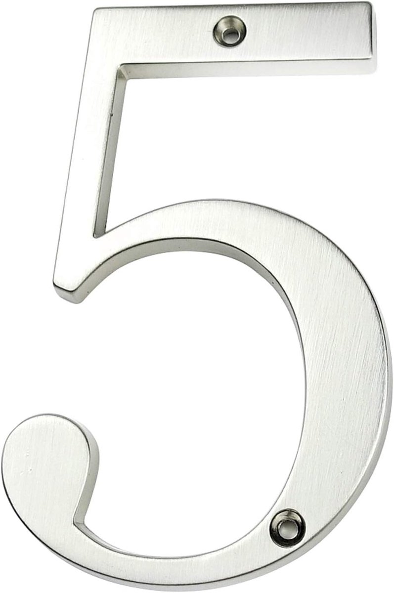 Huisnummerbord 4 inch (10 cm) Moderne Deurnummers Bewegwijzering