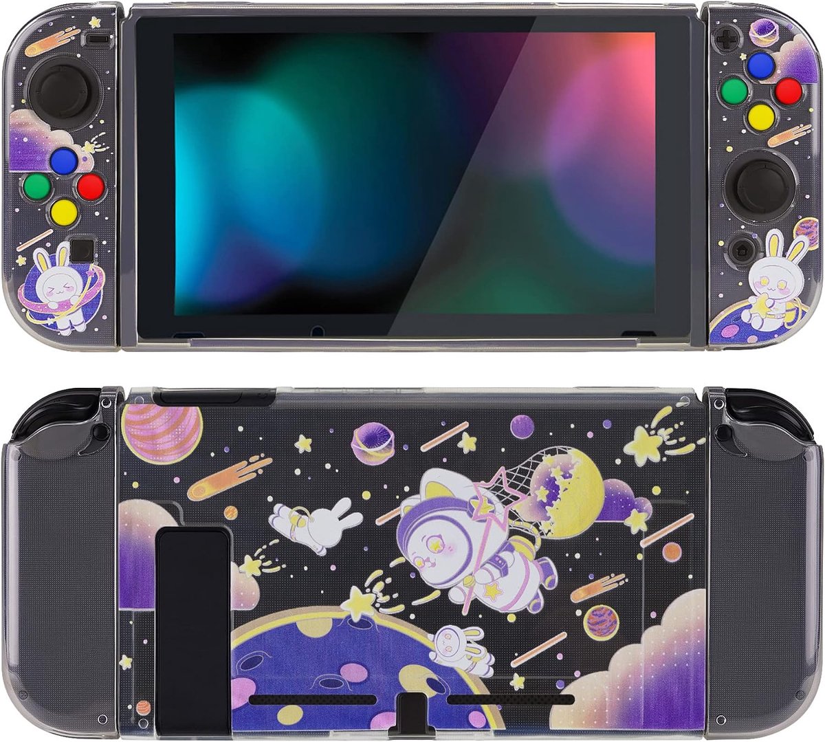 Tpu Slim Case Cover voor Nintendo Switch,Joycon Grip Beschermhoes