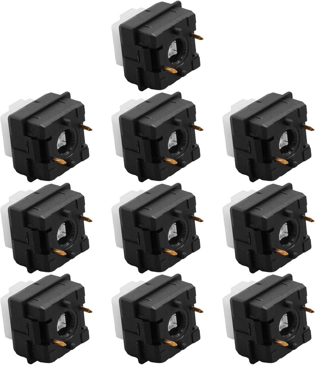 10 stuks G-schakelaar toetsen sleutelas, aan/uit-knop, vervangingen voor gaming toetsenborden zoals Logitech G910 G810 G413