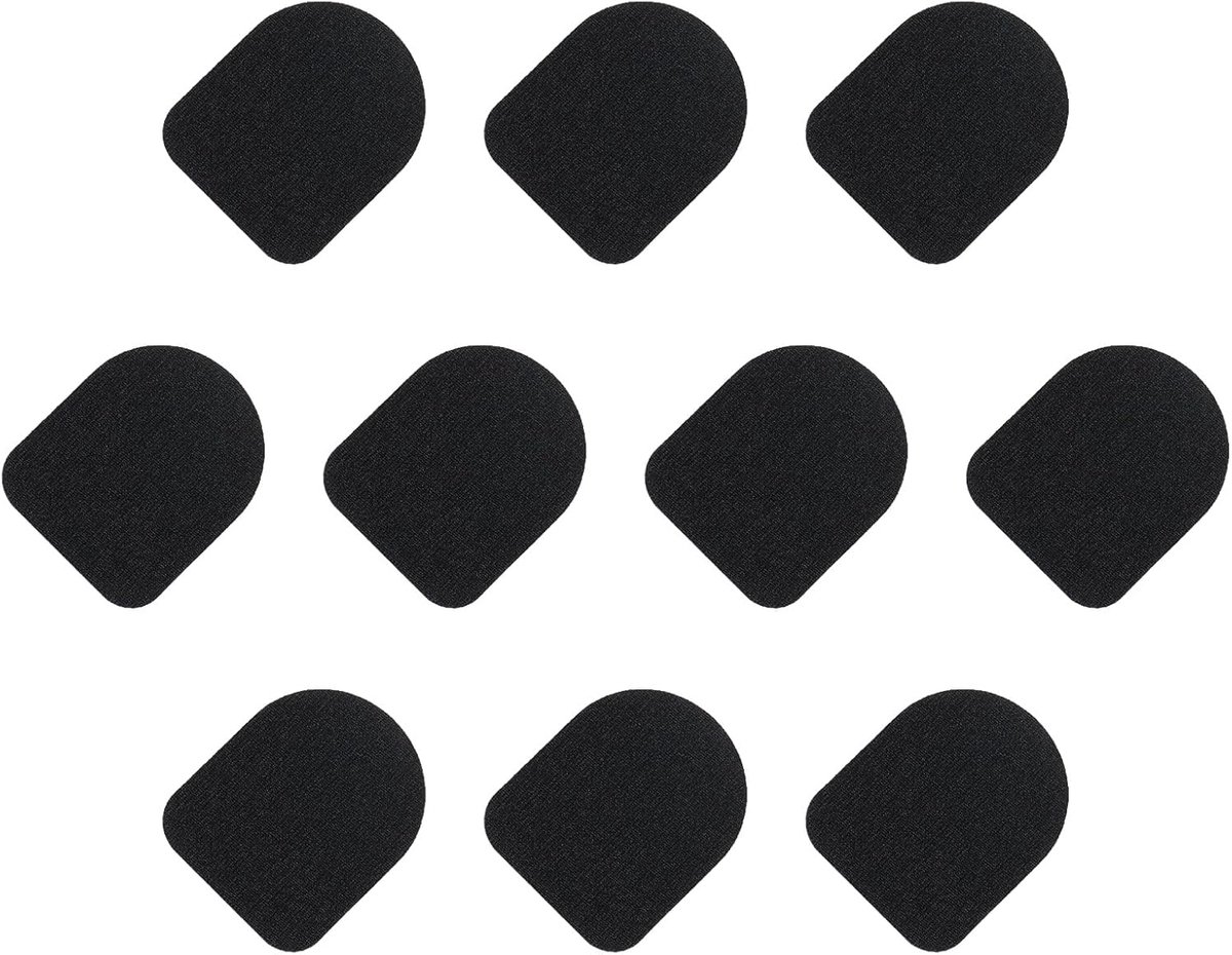 Handschoenen voor touchscreen, zelfklevend, 1 x 4/5 inch, zeer hoge gevoeligheid, koolstofvezel, flexibel, zelfklevend, ultradun, zwart, voor handschoenen, 32 stuks (10-in-1)