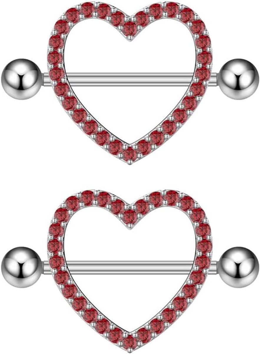 Barbells - Hypoallergene Cubic Zirconia Body Sieraden voor Vrouwen