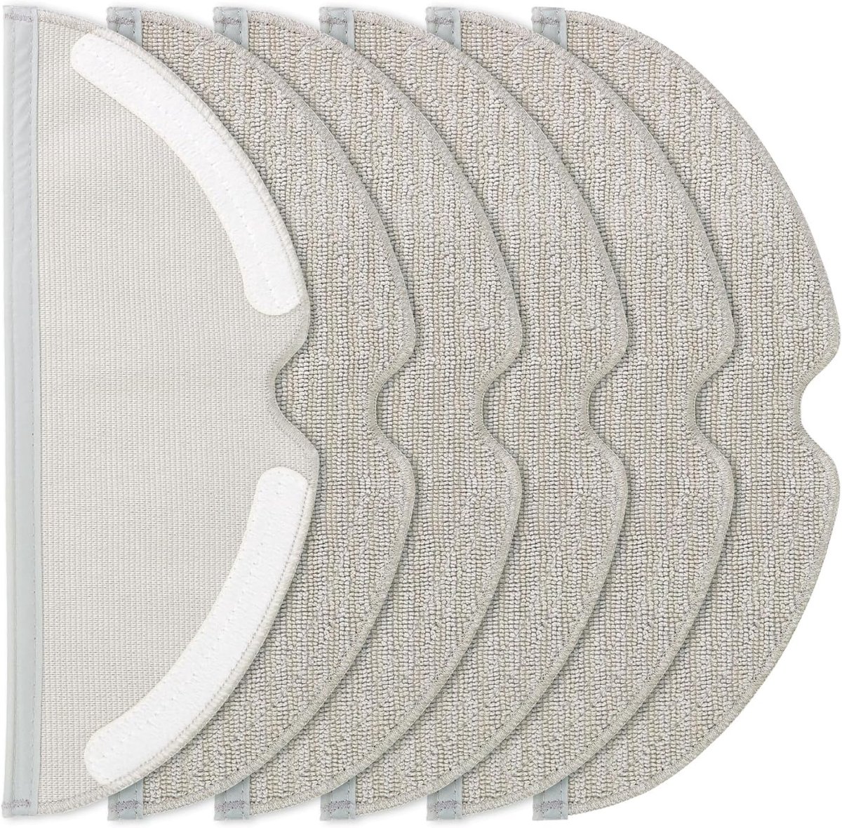 6 Stuks Reinigingsdoeken voor Roborock Q5 Pro/Q5 Pro+/Q8 Max/Q8 Max+/S5/S5 Max/S6/S6 Pure/S6 MaxV/Q7/Q7 Max Robotstofzuiger, Herbruikbaar en Wasbaar, Reservedoek