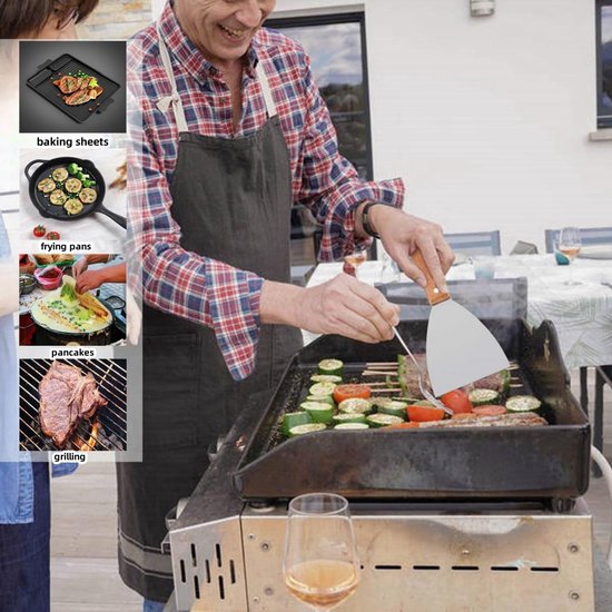 Roestvrij Staal, Grillspatel, Professionele Spatel, Pizzaspatel — afbeelding 3