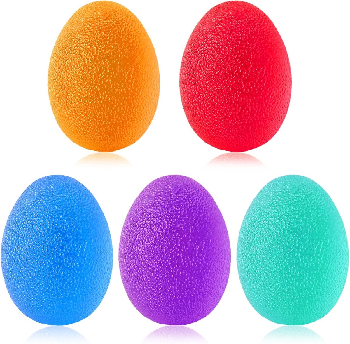Anti-stressbal, 5 stuks, revalidatiebal met verschillende hardheden