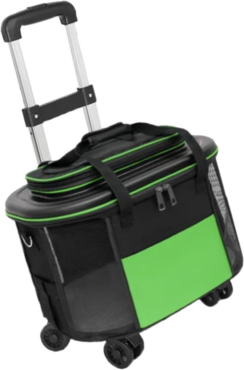 Huisdier Trolley - Hondenbuggy Kattenkar - Reizen met huisdier - Ademende ABS shell - 46 x 25 x 12 cm