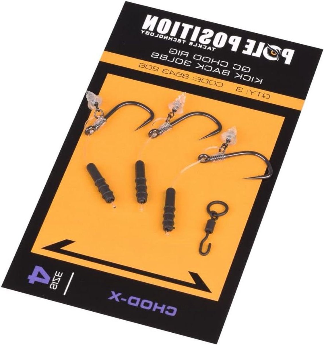 Karper Onderlijn - Chod Rig Vis Rig - Vissen met Kunstaas - Snel Wisselbaar - 4CM - Veelkleurig