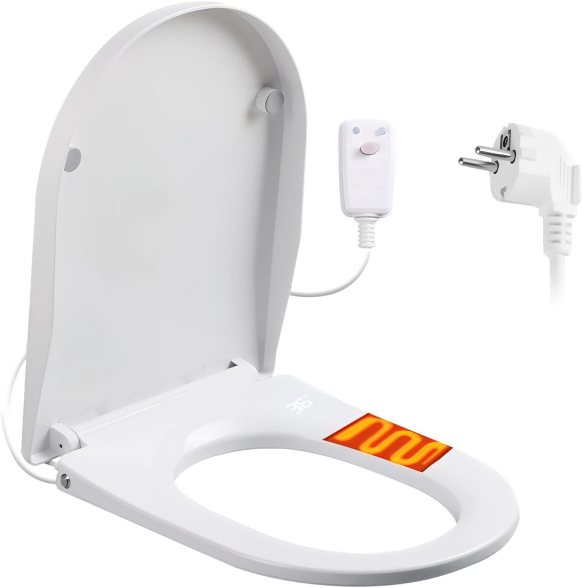 Intelligent Toilet Seat met Bidetfunctie | Verwarmde zitting, 3 temperatuurinstellingen, Softclose en Nachtverlichting voor ultiem comfort