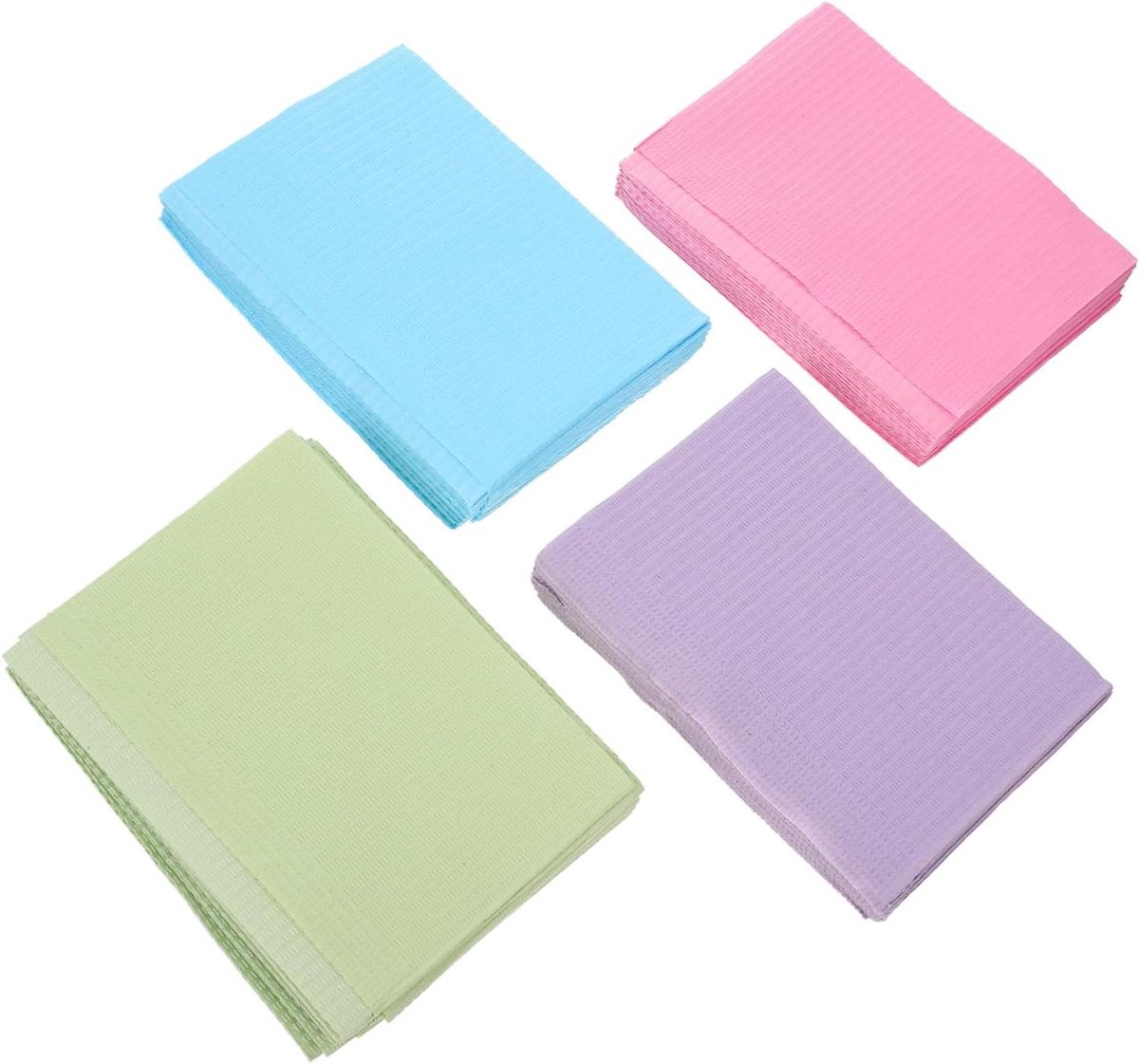 Wegwerp Mondkapjes - Beschermende Slabbetjes - Behandeling Beschermen - Huidvriendelijk Comfort - 40 Stuks - Blauw Roze Groen Paars