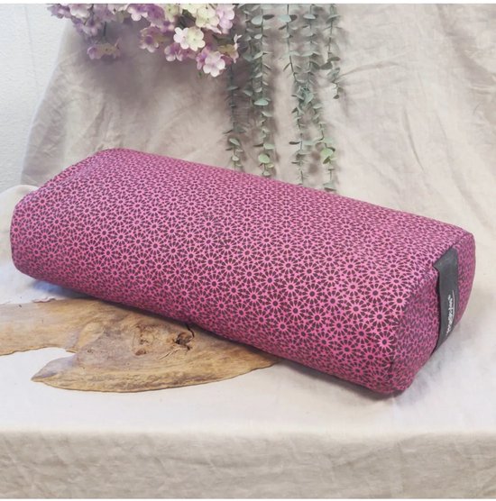 YogaStyles bolster ovaal - grijs & roze van YogaStyles — afbeelding 4