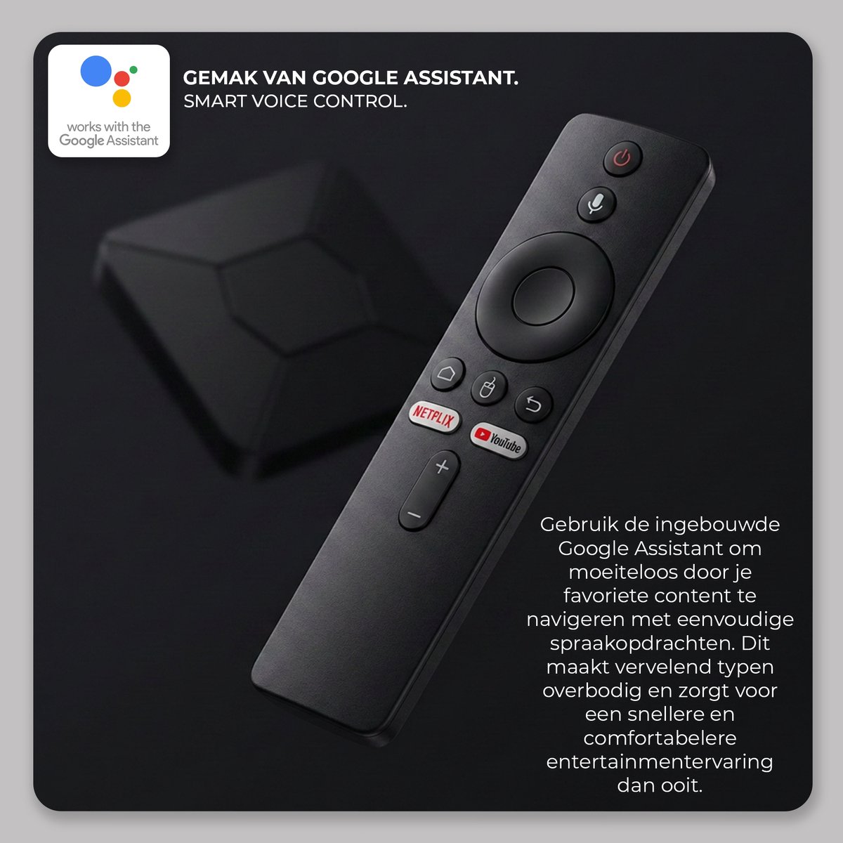 Android TV Box 4K - Mediaplayer - Android 10 - WiFi & Ethernet - Google Assistant - Voor Netflix, Videoland, Disney+, Ziggo GO en meer - Plug & Play - 2GB RAM / 8GB ROM — cadeau in Elektronica - foto 4
