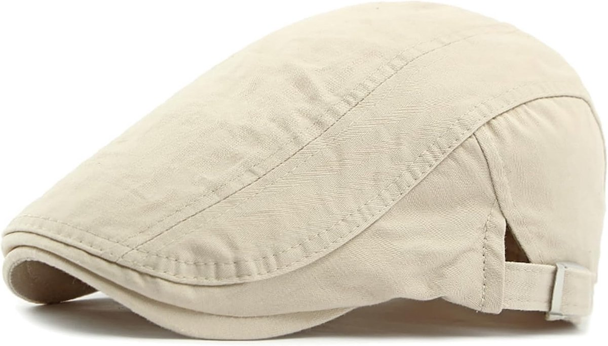 Platte herenpet, verstelbaar, Newsboy pet, casual, klassiek, Cabbie