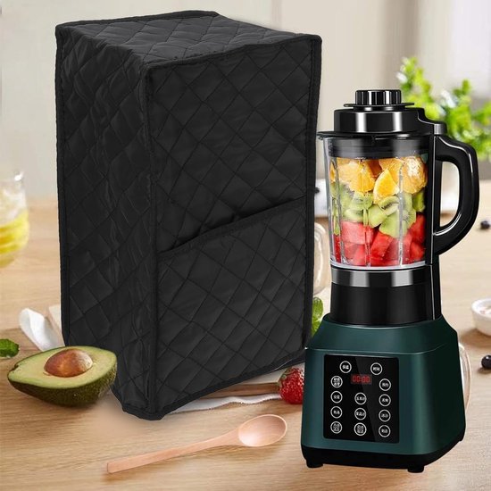 Blender Stofkap - Keukenmixer Toestelhoes - Keukenapparatuur Beschermen - Gewatteerde Zachte Stof - 23x18x42cm - Zwart — afbeelding 3
