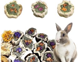 Speelgoed voor tanden, konijnen, papaya-hout, snack, tandverzorging