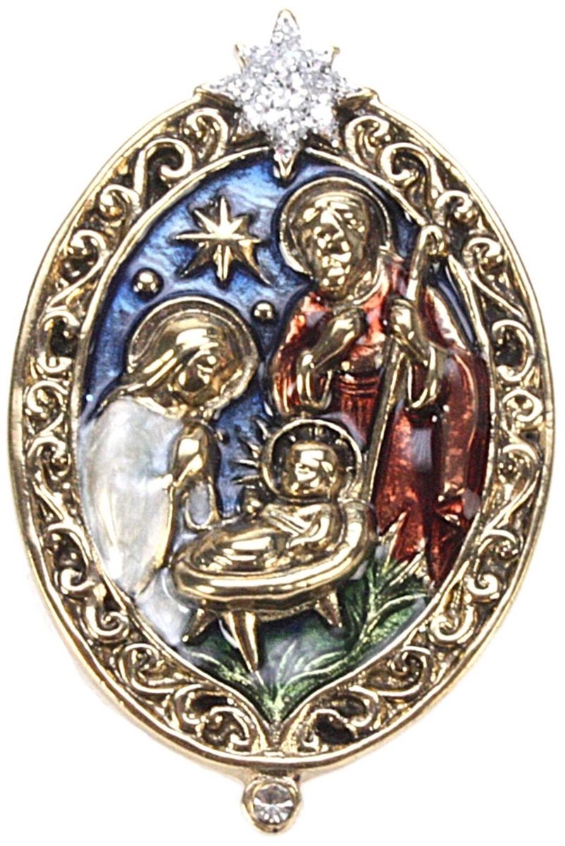Broche Heilige familie 3x1x4,5cm