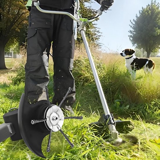 Heavy Duty Staaldraad Gras Strimmer Hoofd - Universele Bevestiging voor Benzine Grasmaaiers — afbeelding 4