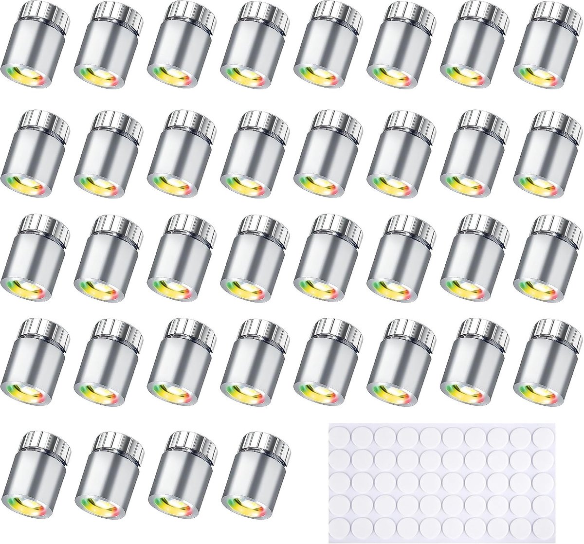 30 Stuks LED-lampen voor Poppenhuizen, Verlichting om Zelf te Maken, Knutselen, Miniatuurverlichting voor Vitrines, Speelgoed Bouwstenen (Veelkleurig)