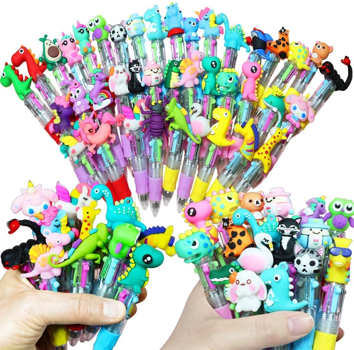 Omgoods - 40 Stuks Multicolour Kinderen Balpen voor Feestjes