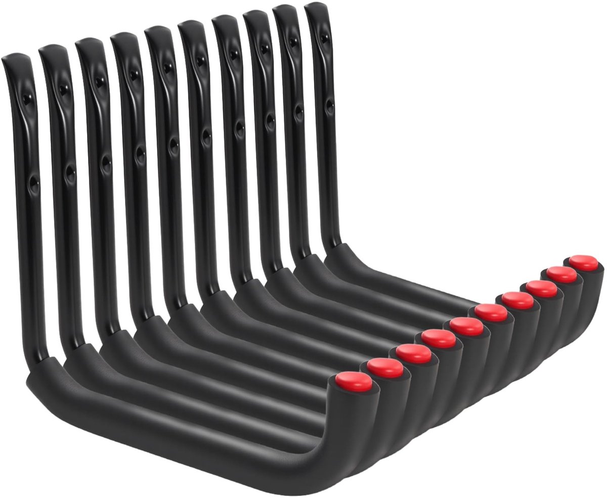 Omgoods - Heavy Duty Garage Hooks - Set van 10 voor Gereedschap en Fietsen