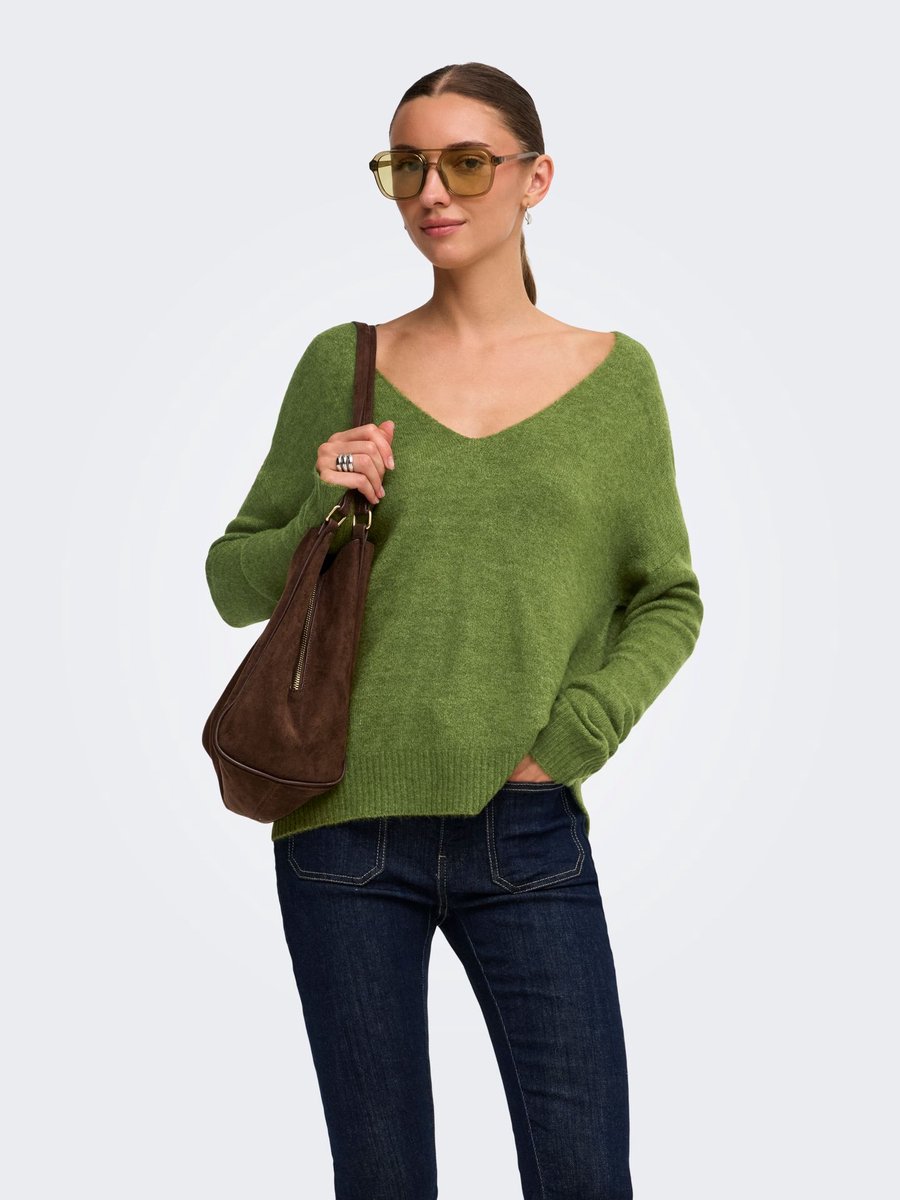 JDYELANORA L/S V-NECK PULLO. KNT NO