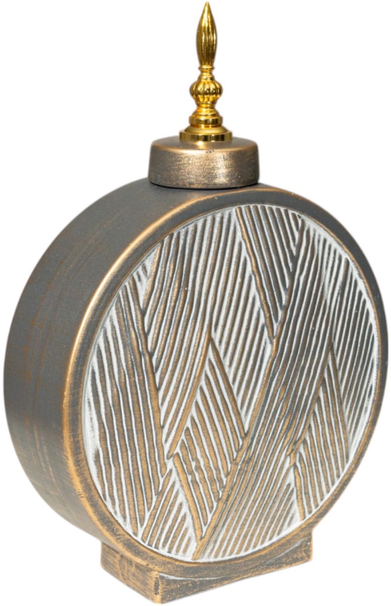 SnelShoppen - TIBOR keramische regenton metaal 200L - Duurzame regenton voor tuin - Decoratief en functioneel - Ideaal voor planten, bloemen, en bespr