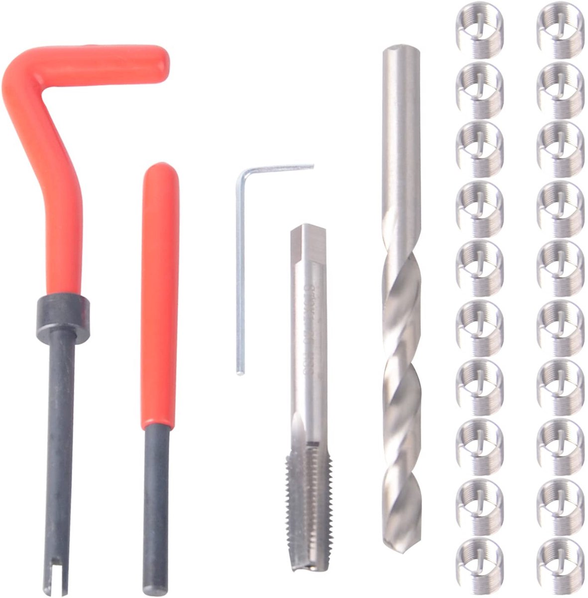 Omgoods - M8 Helicoil Draad Reparatie Set - Inclusief Handgereedschap
