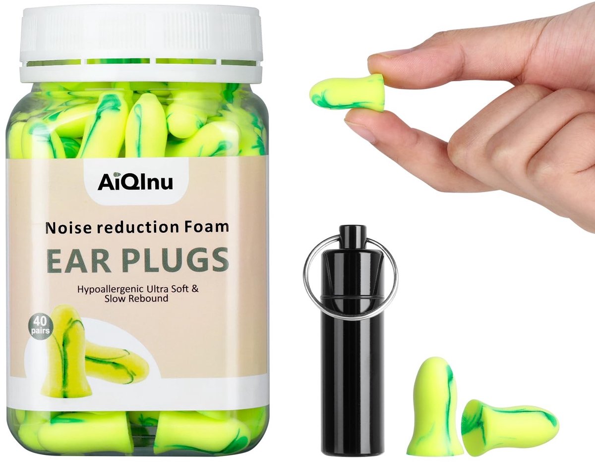 Omgoods - AiQInu Oordopjes voor Slaap - 40 Paar Super Zachte Schuim Earplugs