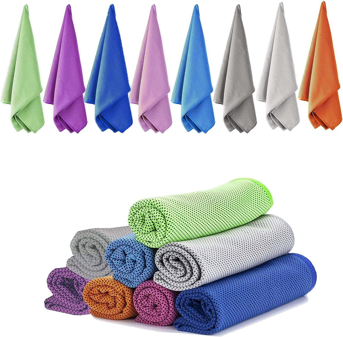 Omgoods - Verkoelende Microfiber Handdoek - Ideaal voor Sport, Yoga en Reizen - Uniseks, Meerkleurig