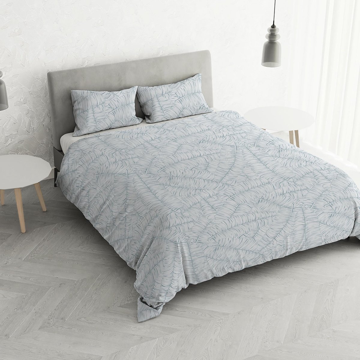 Omgoods - Bedlinnen Set voor Tweepersoonsbed, 100% Katoen met Apenprint