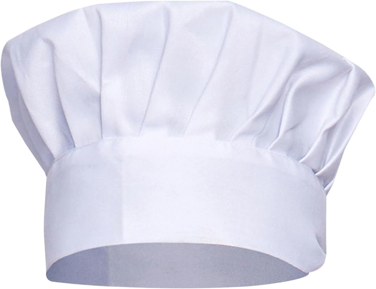 1 Stuk Kookpet Bakkershoed Verstelbare Kookmuts Olierookdichte Muts Kookkleding Unisex Herbruikbare Kookmuts Voor Thuiskoken Gastronomisch Restaurant Wit