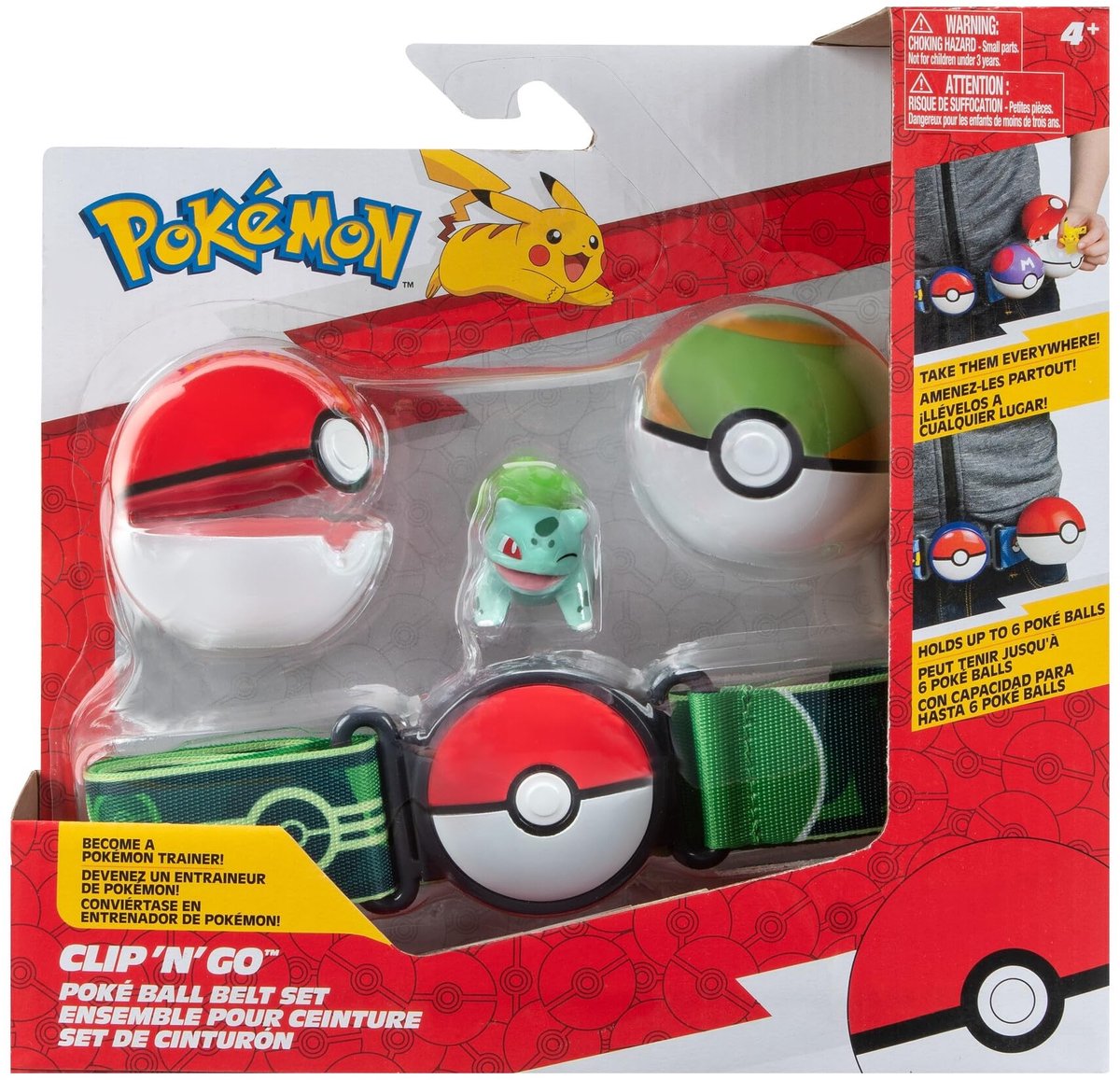 Omgoods - Bulbasaur Gevechtsfiguur met Clip 'N' Go en Pokéball Accessoires