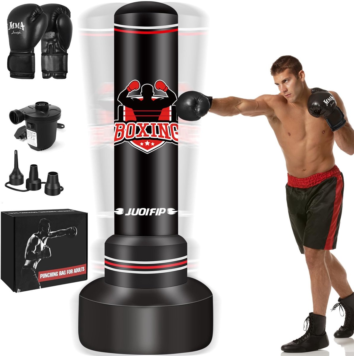Omgoods - Punching Bag met Pomp - Ideaal voor Boksen