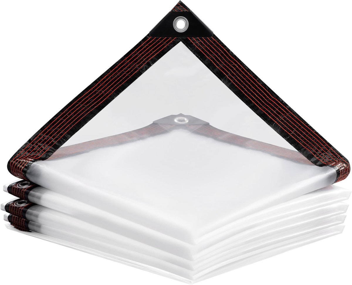 Omgoods - Transparante Waterdichte Tarpaulin 3x3m met Oogjes