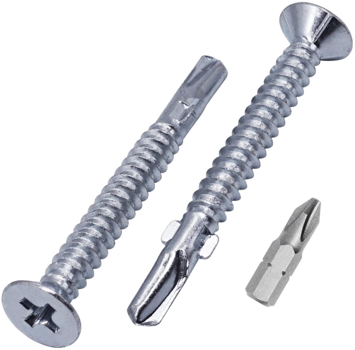 Omgoods - 150-delige Zink Geplateerde Stalen Zelfboorschroeven 4.8 x 45 mm - Ideaal voor Klus en Bouw