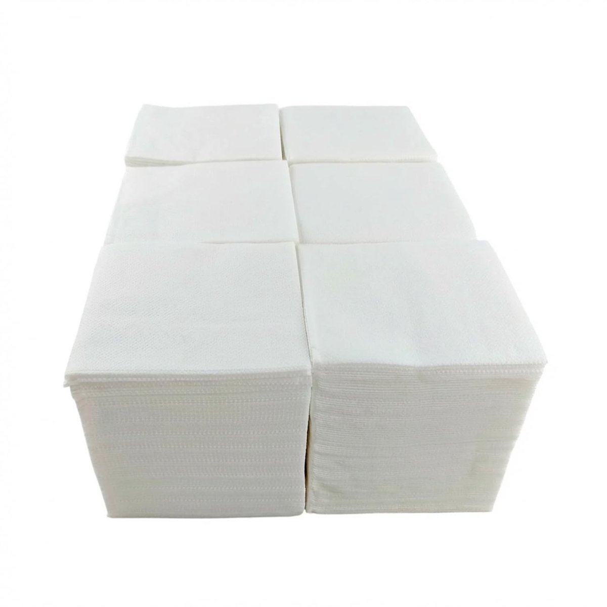 Omgoods - 600 Witte Papieren Servetten - 10x10 cm - Ideaal voor Catering en Feesten