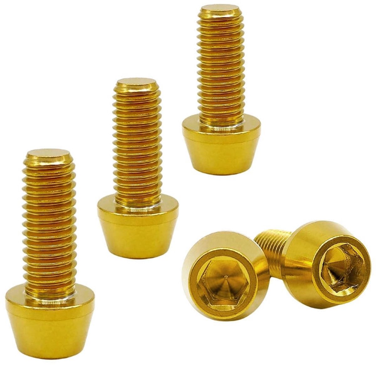 Omgoods - Titanium Bolts M8*1.25 - 10Pcs Hex Taps voor Fietsen