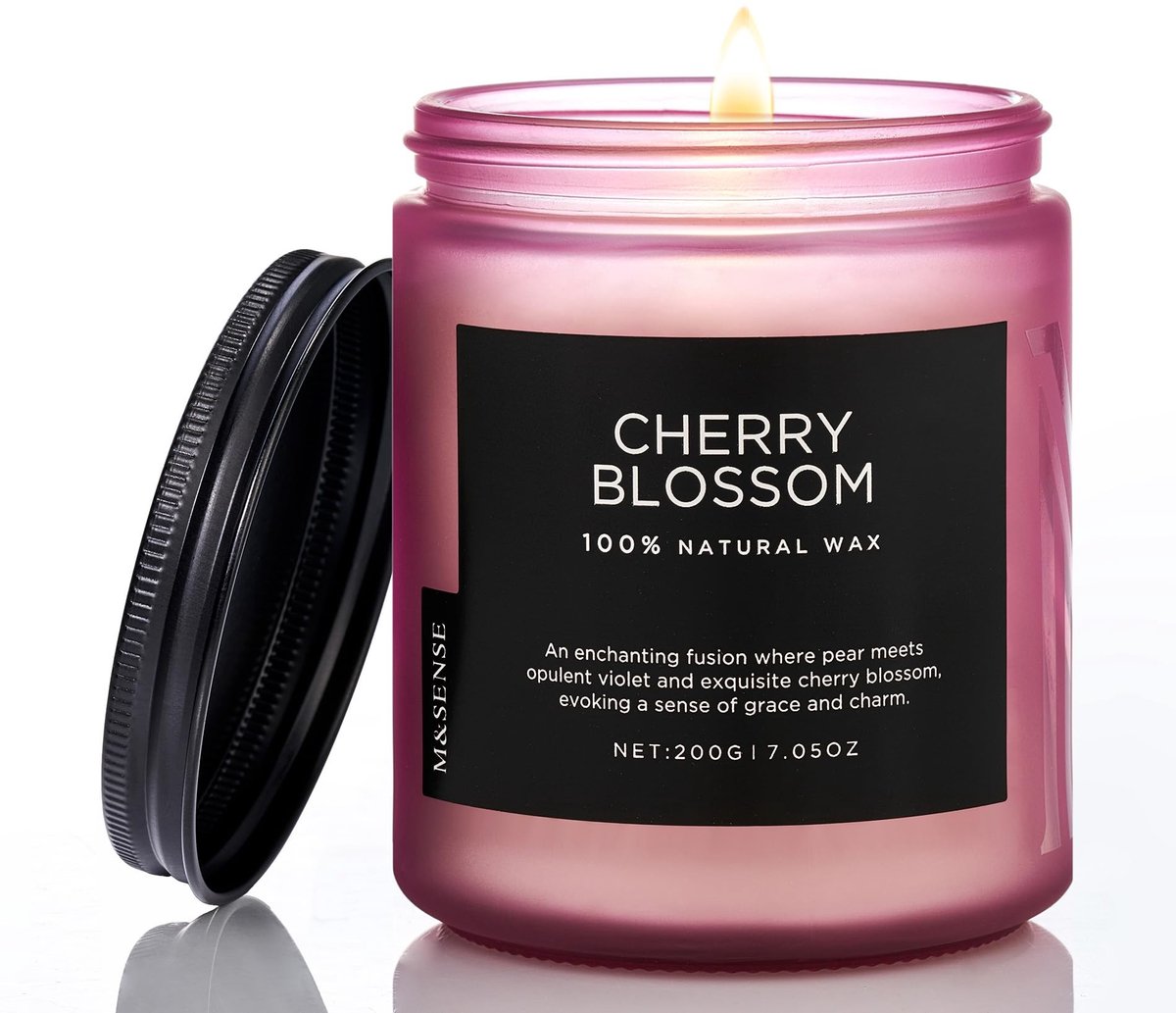 Omgoods - Cherry Blossom Aromatherapie Kaars - 200g Sfeervolle Geurkaars