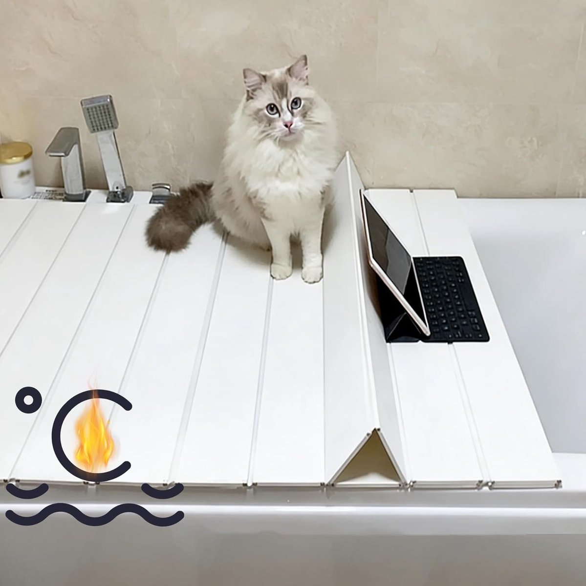 Badkuipafdekking, 160 x 70 x 0,7 cm PVC opvouwbaar badkuipplank | opvouwbare badhoes, stofdicht waterdicht badkuipblad, badkuip isolatieplaat voor thuis badkamer hotelbad SPA ervaring