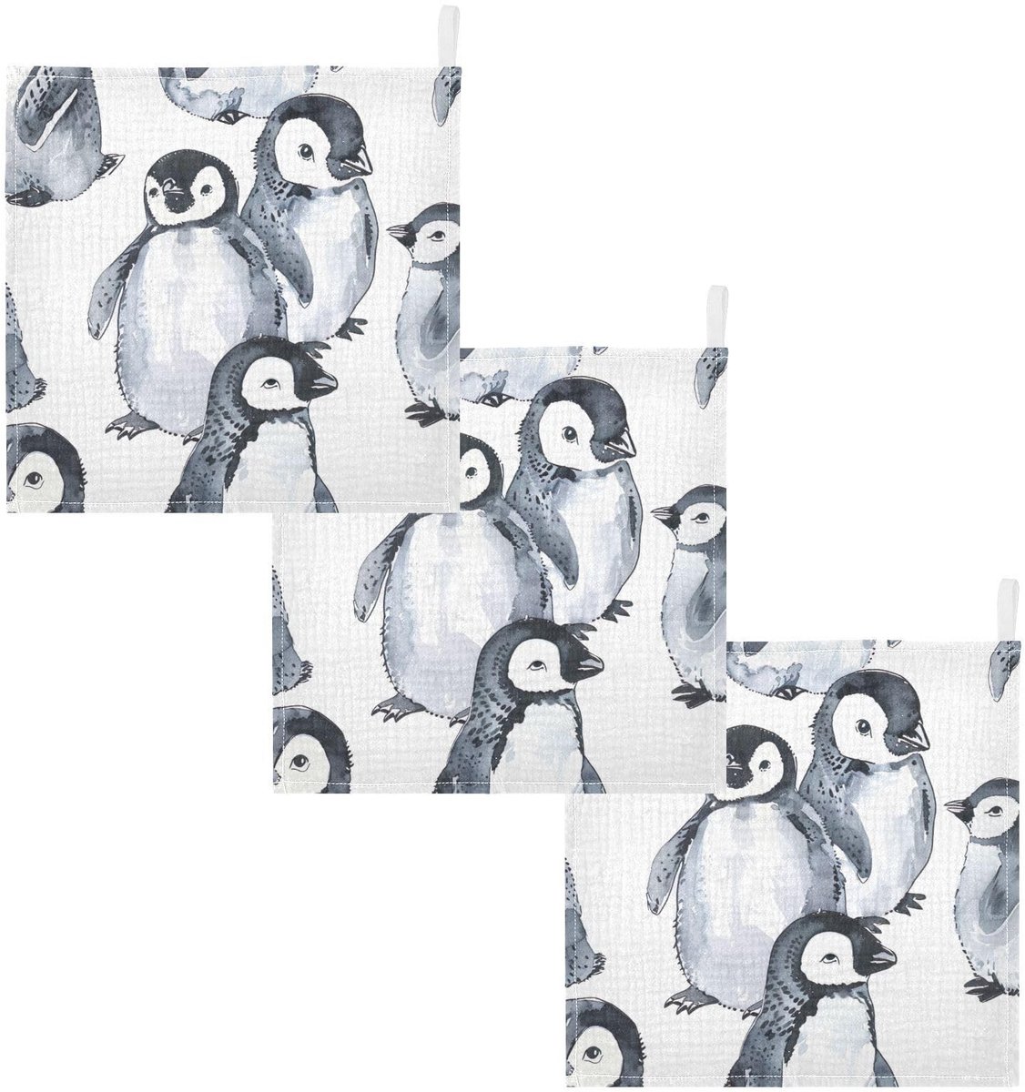 Omgoods - Set van 3 Baby Washandjes, Super Zacht en Absorberend