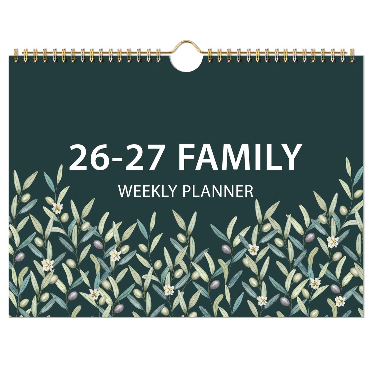 Omgoods- Familiekalender 2026 - 6-Kolommen Lay-out - To-Do Lijst - Boodschappenlijstjes - Muurkalender - 31,2 x 29,5 cm - Organisatie en Planning - Gezinskalender