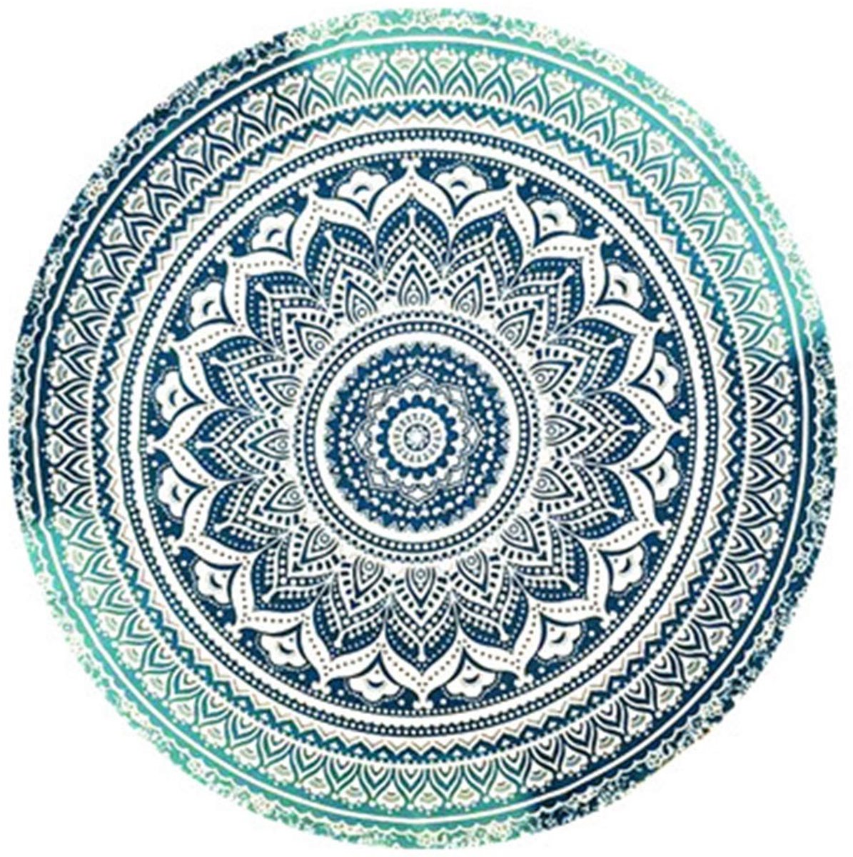 Omgoods - Boho Strandlaken - Mandala Ronde Yoga Mat en Picknickdeken